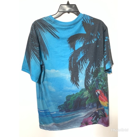 CaribbeanPrint Moisture Wicking T-Shirt Tropical - Picture 2 of 6